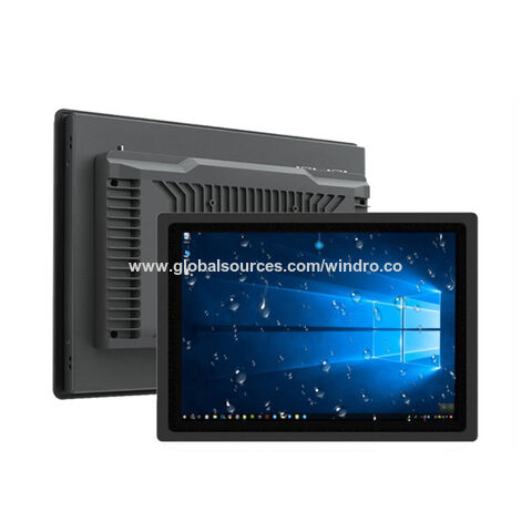 Panel frontal de 21.5 pulgadas IP65 a prueba de agua 10" PC industrial todo en uno para exteriores con POE for sale at factory direct price