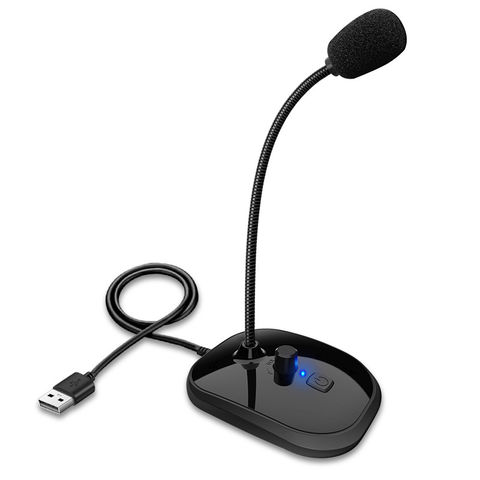 USB Microphone Computer Mic for Desktop Laptop Notebook Voice Chat Record 