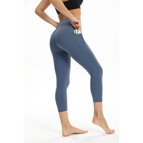 Buy Wholesale China Yoga Pants Side Pocket Cropped Pants Fitness Pants ...