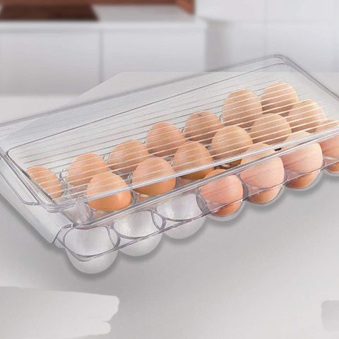 Pack De 20 Bandejas De Almacenamiento Para Huevos - Cada Una Para 30 Huevos, Apilables, De Polipropileno, Ideal Para Nevera Y Transporte