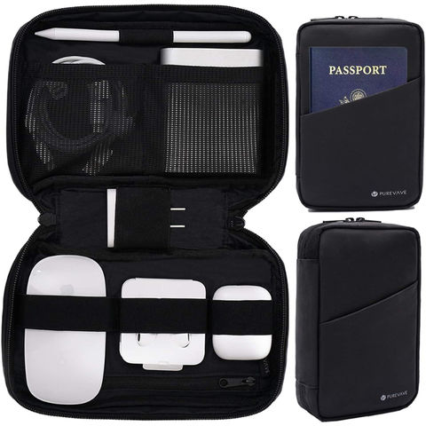 Electronic Organizer, Small Travel Cable Organizer Bag Pouch Portable  Electronic Phone Accessories Storage Multifunction Case for Airpods,Cable,  Cord, Charger, Hard Drive, Earphone, USB,SD Card