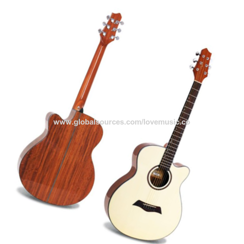 Buy Standard Quality China Wholesale Hot Sale Professional Gloss Finish  Electric Steel String 40'' Acoustic Guitar Direct from Factory at LOVE  MUSIC ( TIANJIN ) CO.,LTD