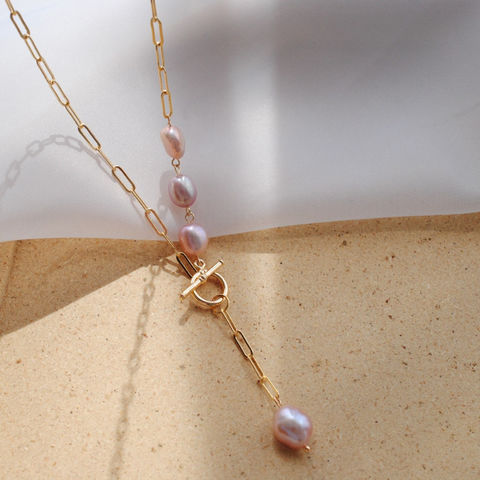Dainty Pearl Necklace, Minimalist Pearl Necklace, Small Pearl Necklace–  Jewelry By Tali