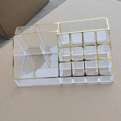 Buy Wholesale China  Top Selling Stackable Clear Cosmetic Organizer  Drawers Acrylic Cube Storage & Acrylic Storage Drawer at USD 9.66