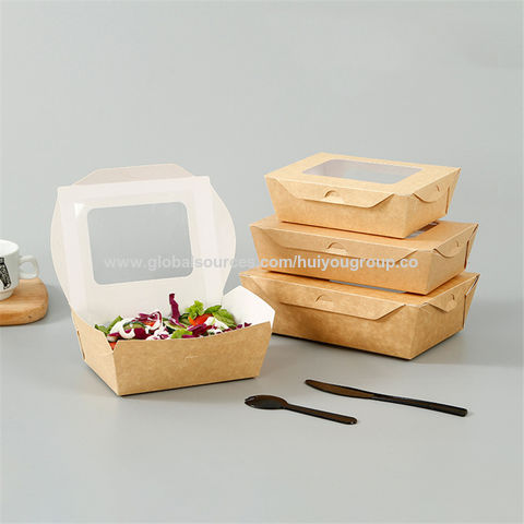 Disposable Biodegradable Paper Takeaway Breakfast Lunch Box Food Conta –  Fastfoodpak