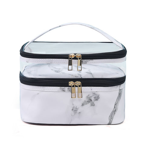 Double Layer Makeup Bag Cosmetic Travel Bag Case Large Makeup Bag