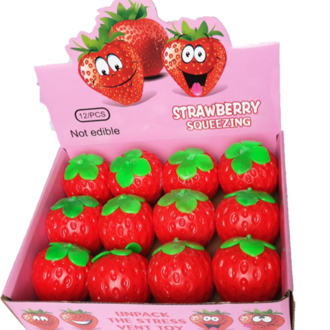 Stress Ball Toy Fruit Squishy  Toy Squishy Fruit Strawberry