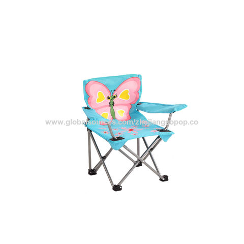 Kids folding camping chair cartoon pattern, Kids Chair Butterfly - Buy ...