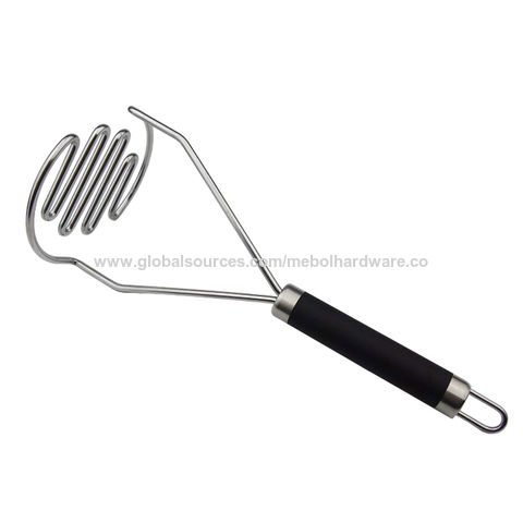Buy Wholesale China Stainless Steel Potato Masher With Tpr Coating Handle,  Metal Hand-held Masher, Potato Mixer, Ricer & Potato Ricers at USD 1