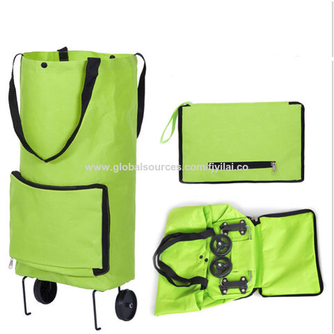 Foldable Trolley Bag Portable Shopping Cart Folding Home Travel Luggage Large H 