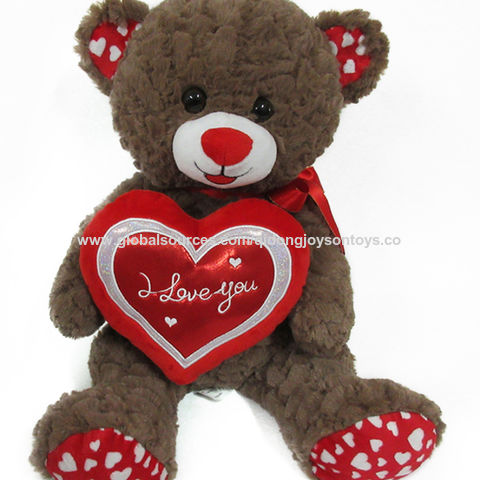 Buy Wholesale China Plush Toy Bear With Red Heart I Love You ,stuffed ...