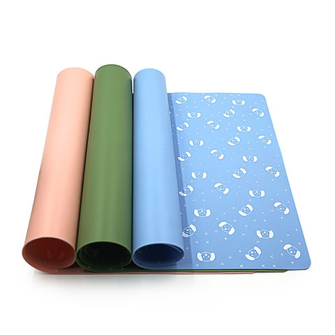 Non-Slip Silicone Rubber Plate Mat, Tablemat Silicone Placemat, Kneading Mat,  Blue - China Silicone Mat, Custom