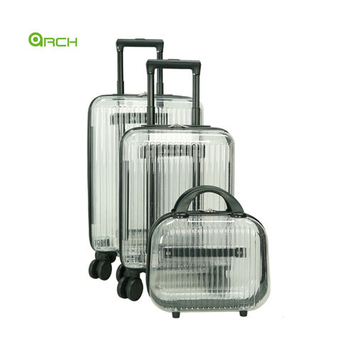 transparent trolley bag