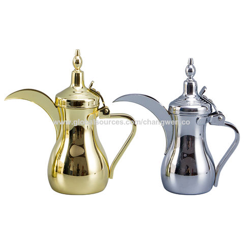 NOLITOY 2pcs Arabic Coffee Pot Antique Coffee Pot Milk Tea Kettle Espresso  Kettle Pot Turkish Tea Pots Cold Stainless Steel Tea Kettle Exquisite Tea