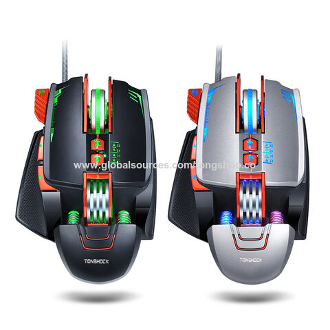 Nouvelle Conception V9 Souris Gaming Personnalisée Rétroéclairage RGB Souris Gamer Filaire 3200 dpi