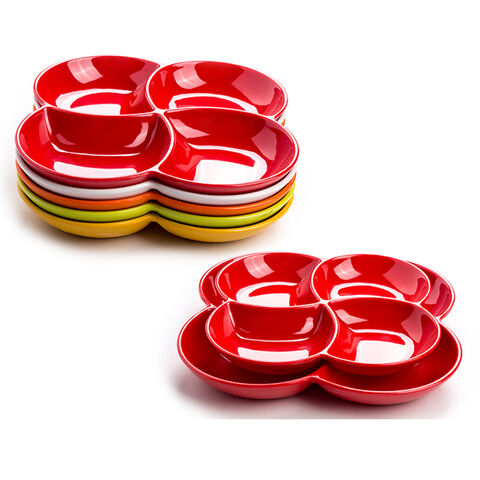 Platos de Melamina A5 Vajilla de Porcelana de Melamina Plato Multicompartimento Plato de Plástico Plato para Buffet for sale at factory direct price