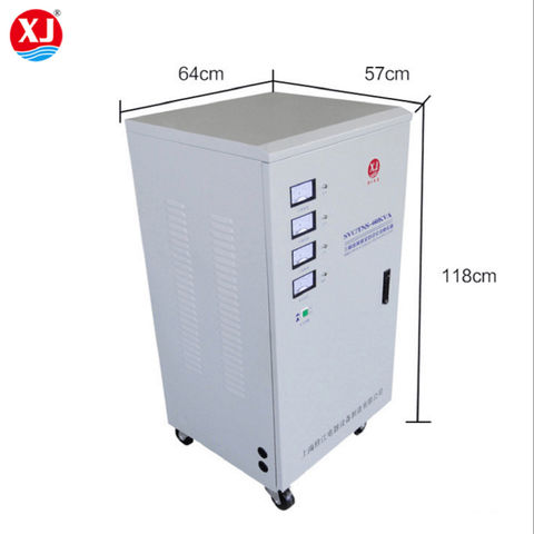 China Three Phase Full Automatic Compensate Voltage Stabilizer Kva Ac Voltage Regulator On