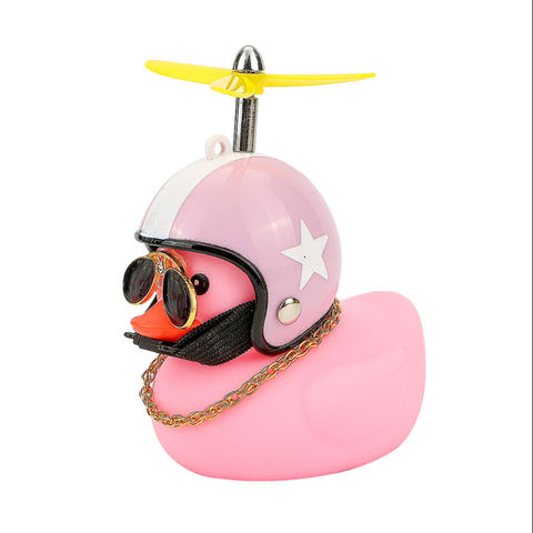 Rubber Duck Toy Car Ornaments Yellow Duck Car Dashboard Decorations ...