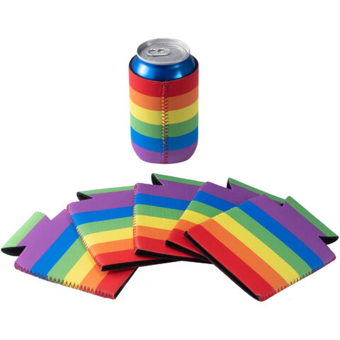 Pacote de 12 Enfriadores de Latas, Capas de Neoprene para Latas, Coolies de Bebida de Cerveja Lisos para Casamentos, Festas no atacado