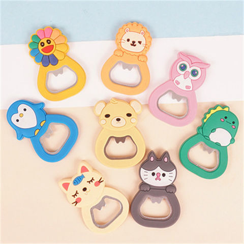 Cute Cartoon Metal Bottle Opener with Magnet - China Silicone Opener and Can  Opener price