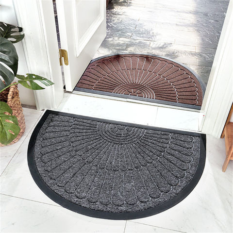 Buy Wholesale China Hot Selling Semi-circular Nonslip Absorbent Rubber Floor  Mat Indoor Mat Outdoor Mat Door Mat & Door Mat at USD 10.63