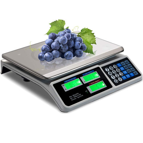 40kg Digital Fruit Scales Electronic Veg Commercial Shop Retail Price & Weighing 