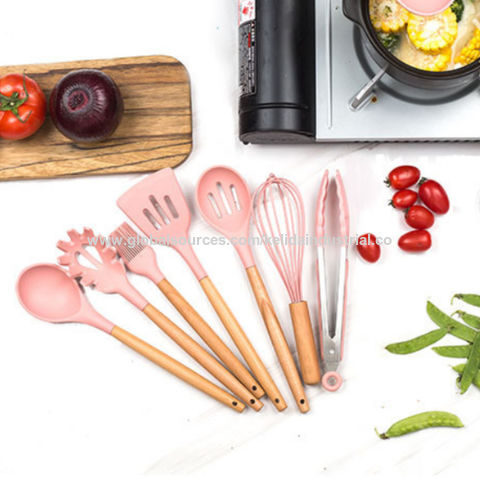 Buy Wholesale China Factory Wholesale Silicone Cooking Utensils Set Food  Grade Heat Resistant Pink Kitchen Utensils Set & Silicone Kitchen Utensils  Set at USD 5.5
