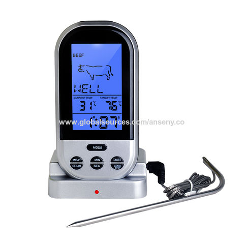 Digital BBQ Electronic Meat Thermometer Barbecue Stainless Steel