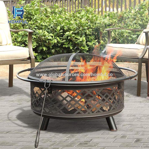 Modern Design CORTEN Steel Outdoor Wood / Charcoal BBQ Grill Kitchen Fire  Pit