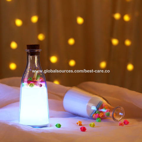 China Colorful Milk Bottle Message Lamp, Milk Bottle Desk Lamp