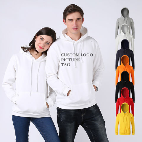 Custom brand label unisex pullover lover's wear his and hers clothes fleece jacket casual hoodie