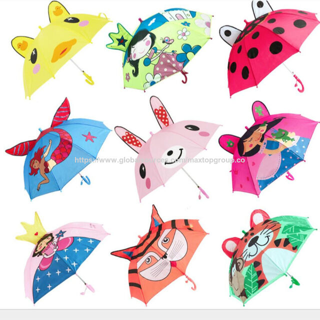 Guarda-chuva Infantil Premium com Design de Animal Fofo, à Prova de Vento, para Uso Diário Escolar e Externo for sale at factory direct price