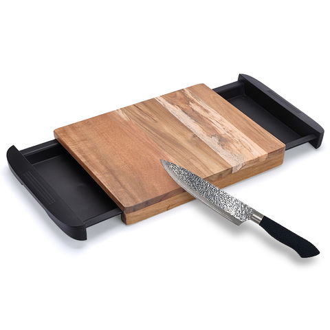 Buy Wholesale China Chopping Board Drawer Design Naturally Antimicrobial  Acacia Wood Chopping Board With Drawers & Chopping Board at USD 4.57
