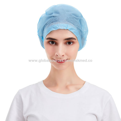 Cpe Bouffant Cap Hair Net Mob Strip Cap 