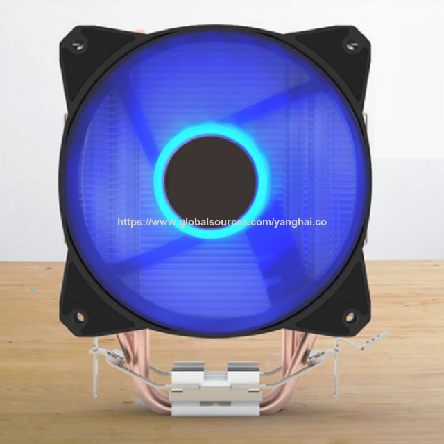 Buy Wholesale China 4 Copper Heat Pipes Cpu Cooler Fan With Lighting ...
