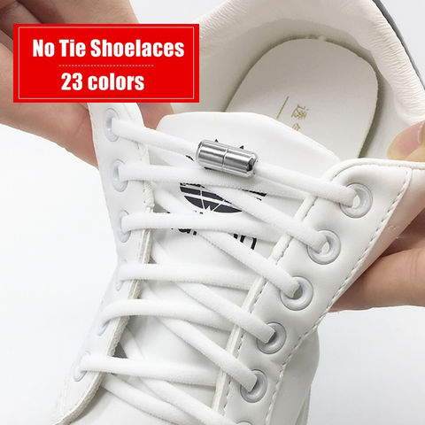 Sales Unisex Elastic No Tie Locking Shoelaces Trainer Running Athletic Shoelace 