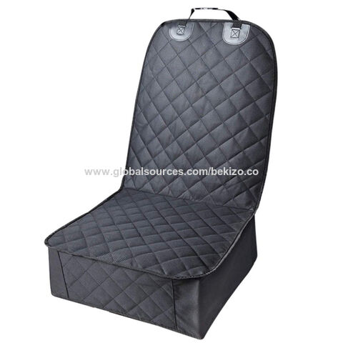 Non Slip Artificial Leather Quilted Seat Covers With Front Cushion