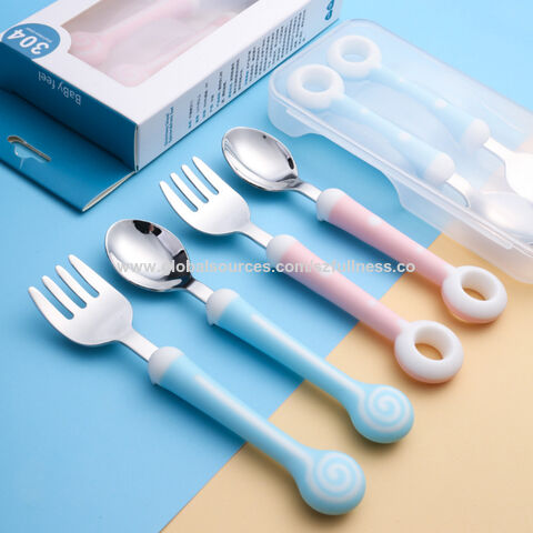 Buy Wholesale China Plastic Cute Handle Children Cutlery Eco-friendly  Cartoon Colorful Children Flatware Set & Plastic Handle Cutlery Set at USD  0.65