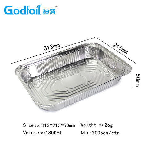 Wholesale Large Round Tin Aluminium Foil Container/Tray Microwave