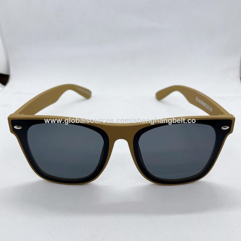 Trend New Men Colorful Lens Color Sunglass Bamboo Polarized