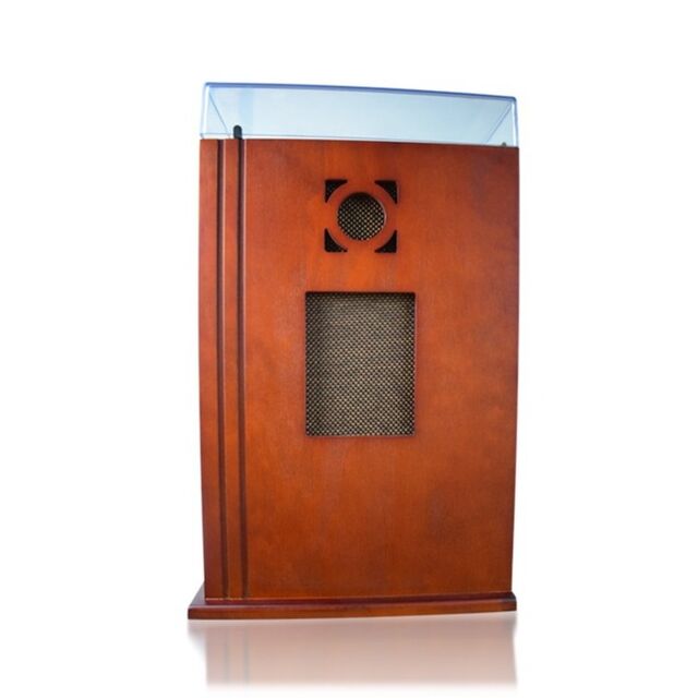 Prix de gros Platine vinyle en bois massif antique avec radio FM Bluetooth for sale at factory direct price