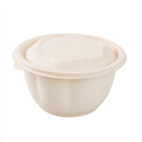 1000ml Disposable Corn Starch Food/Soup Bowl with Cover Lid (200 sets) –  DNET-ECO COMPANY LIMITED