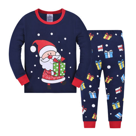 Buy Wholesale China Children's Pajama Sets 2pcs Christmas Pajama Suit ...