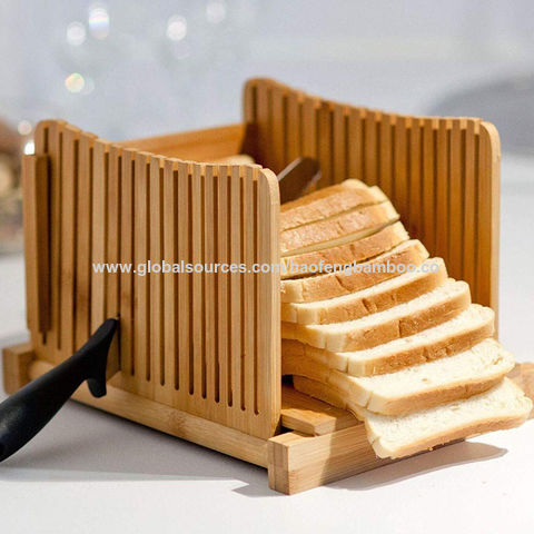 Buy Wholesale China Bread Cutting Board,adjustable Bamboo Wooden Bread  Cutting Board Bread Slicer Bread Boxes & Bread Cutting Board at USD 7.39