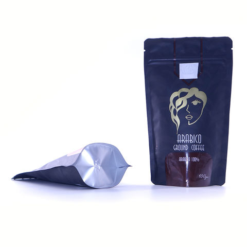 Buy Wholesale China Custom Printed Flat Bottom Package Kraft Paper Tea Bag  250g 500g 1000g Bean Coffee Packaging Bags & Coffee Bags at USD 0.06