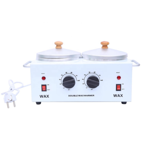 Calentador de Cera Doble Profesional para Depilación, 500cc*2, Uso en Spa y Salones de Belleza - Fundidor de Cera Dual