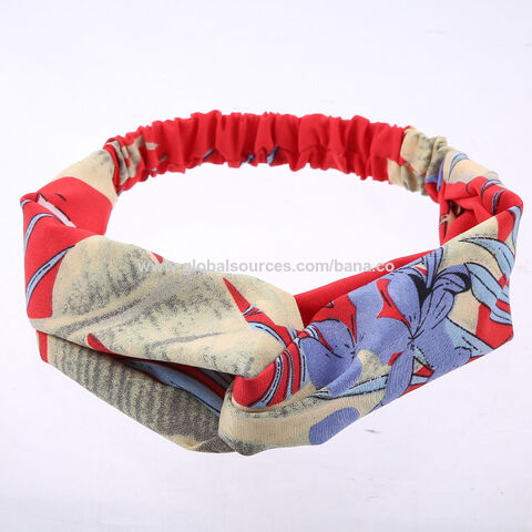 عصابة رأس نسائية عتيقة على طراز بوهو مرن زهوري كلاسيك مطاط مرن معامل للرأس for sale at factory direct price
