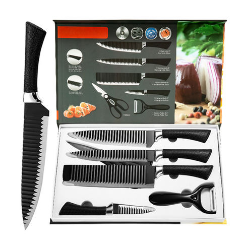 New Stainless Steel Kitchen Knife Sets Non Stick Coating Blade