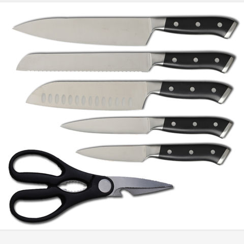7pcs Kitchen Block Knife Set High Carbon Stainless Steel Chef knife set w  Block
