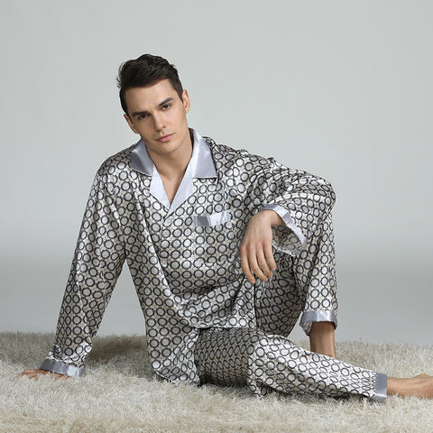 Korean Fashion Mens Cotton Pajama Set Plus Size 3XL Men Sleepwear